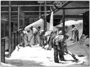 Counterslip rafinerisinde şeker üretimi, Bristol, 1873. by WB Murray