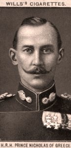H.R.H. Yunanistan Prensi Nicholas, 1908.