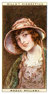 Madge Bellamy 1899-1990, Amerikalı film yıldızı, 1928. by WD and HO Wills