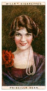 Priscilla Dean 1896-1987, Amerikan atress, 1928. by WD and HO Wills