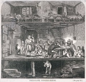 Field Lane Lojman Evi, Londra, 1847 by WG Mason