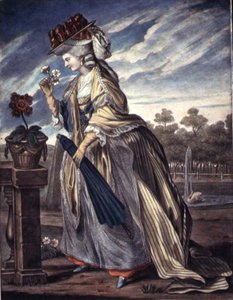 Nisan modası, c.1790 (kağıt üzerine suluboya) by W. Belch