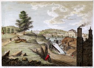 Holywell yakınlarındaki Greenfield Pirinç Değirmeni, Flintshire, Galler, 1792 by W. C. Wilson
