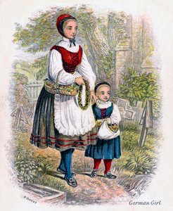 Çiçek Sepetli İki Alman Kız, 1809.