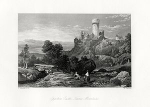 Eppstein Kalesi, Taunus Dağları, Almanya, 19. yüzyıl