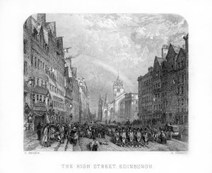 High Street, Edinburg, 1870.