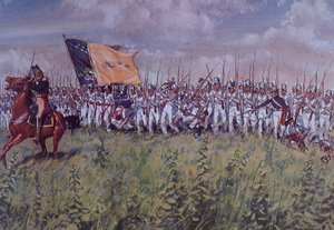 Chippawa Savaşı (renkli taş) by John Ward Dunsmore