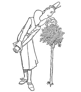 Onun Kokusunu İçine Çeken Tüm Kaygılar ve Üzüntüler Tarafından Unutuldu, c1930 by William Heath Robinson