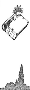 Yukarı Uçtu Gövde, c1930 by William Heath Robinson
