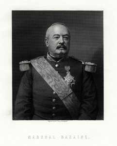 Achille Francois Bazaine, Fransa mareşali, 19. yüzyıl. by W. Holl