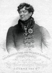 George IV, Birleşik Krallık Kralı ve Hannover, 19. yüzyıl. by W. Holl