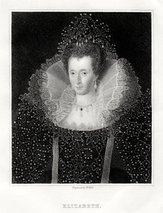 Kraliçe I. Elizabeth, 1860 by W. Holl