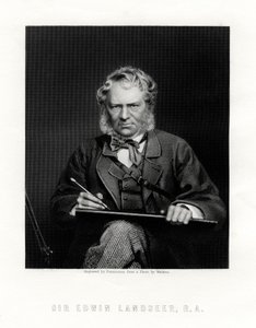 Sir Edwin Henry Landseer 1802-1873, İngiliz ressam, 19. yüzyıl by W. Holl