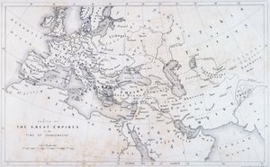 Charlemagne Zamanında Büyük İmparatorluklar, c.1850 by W Hughes
