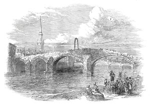Ayr Brigs, 1844. by W. J. Linton