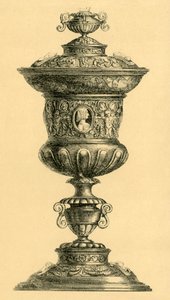 Gümüş fincan ve kapak, c1550, 1881.