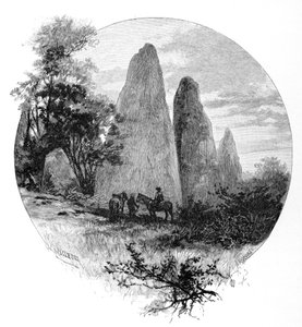 Granit kayaları, Betts kampı, Kosciuszko Dağı, Yeni Güney Galler, Avustralya, 1886.
