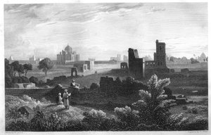 Humaioon'un mezarı, Delhi, Hindistan, c1860.
