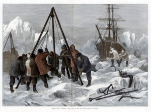 Arktik Yaşam, Kışlık Bölgeden Buzdan Çıkış Yolu, 1875 by W. Palmer