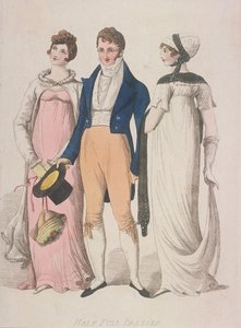 Yarım tam elbiseler, c1810