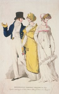 Haziran ayı için Kensington Garden elbiseleri, c1810