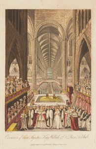 Kral William IV ve Kraliçe Adelaide'nin taç giyme töreni by W. Read