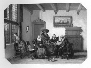 Eski bir Hollandalı aile evi, c1870