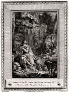 Orpheus, Sesi ve Liriyle Hayvanlar, Kayalar ve Ağaçların dikkatini çeker, 1774.