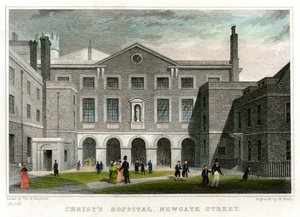 Christs Hastanesi Okulu, Newgate Caddesi, Londra Şehri, 1831.