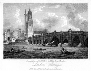 Londra Köprüsü, Londra, 1817.