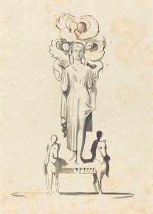 Aşil Barrowunda Bulunan Bronz Minerva Figürü by W. Walton after John Flaxman