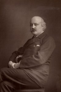 ""(Charles) Hubert (Hastings) Parry (1848-1918) (woodburytype) by W. and D. (after) Downey