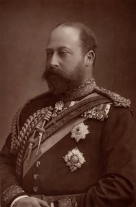 VII.Edward (1841-1910) 1901'den beri Birleşik Krallık kralı iken, halen Galler Prensi. (woodbury tipi) by W. and D. (after) Downey