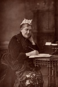 Elizabeth Lynn Linton (1822-1898) İngiliz romancı, yazar, gazeteci ve kadın hakları savunucusu. (woodbury tipi)
