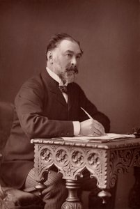 ""Frederick Harrison (1831-1923) İngiliz hukukçu ve Pozitivist filozof. (woodbury tipi)