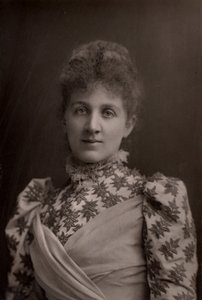 ""Liza Lehmann (Elizabetta Nina Mary Frederika Lehmann - 1862-1918) İngiliz soprano ve besteci. (woodbury tipi) by W. and D. (after) Downey
