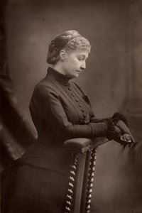 ""İmparatoriçe Eugenie (1826-1920), Fransa Kralı III. Napolyon'un dul eşi. (woodbury tipi)