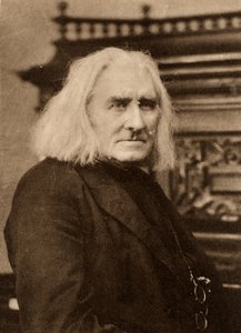 Franz Liszt (1811-1886) Macar piyanist ve besteci. W & D Downey, Londra tarafından çekilen bir fotoğraftan sonra fotoğraf klibi (foto gravür)