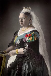 Birleşik Krallık Kraliçesi Victoria (1819-1901). W. ve D. Downey