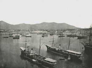 Limanın genel görünümü, Palermo, Sicilya, İtalya, 1895. by W and S Ltd