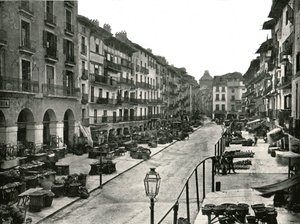 Pazar Yeri, Zaragoza, İspanya, 1895. by W and S Ltd