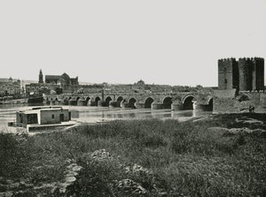 Roma köprüsü, Cordoba, İspanya, 1895.