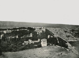 Şehir ve Alhambra, Granada, İspanya, 1895. by W and S Ltd