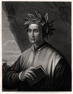 Dante Alighieri, İtalyan şair, 19. yüzyıl. by Wagstaff
