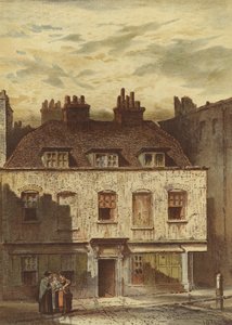 Eski Evler, Dyott Caddesi, Bloomsbury (chromolitho)