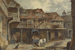 Tabard Inn, Southwark (chromolitho)