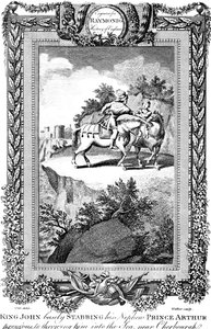 Kral John 1167-1216, yeğeni Prens Arthur