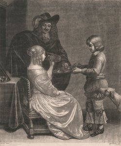Leydi, Cavalier ve Sayfa by Wallerant Vaillant