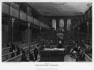 Avam Kamarası, Westminster, Londra, 1815. by Wallis