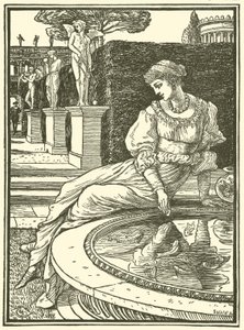 Prenses Fiorimonde (gravür) by Walter (after) Crane